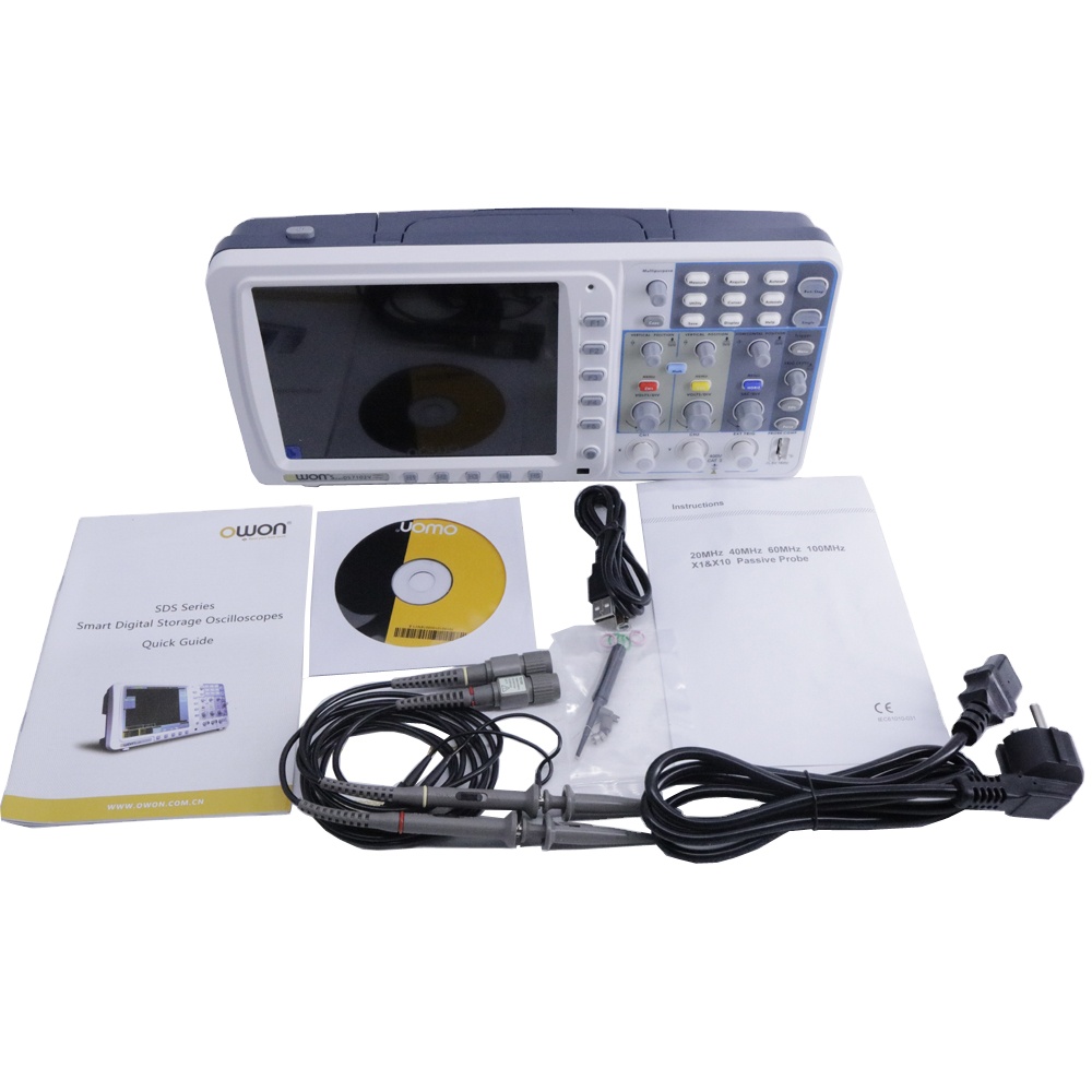 OWON SDS7102V デジタルストレージオシロスコープ - Digital Storage Oscilloscope 100Mhz のレビューと価格